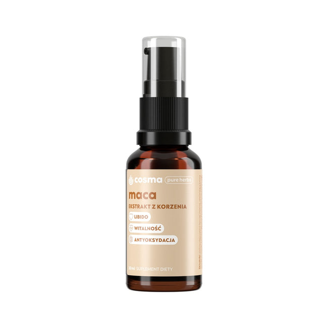 Cosma Cannabis Pure Herbs Maca ekstrakt z korzenia maca suplement diety 30ml