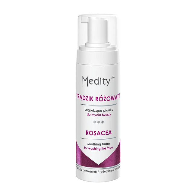 Medity+ Trądzik Różowaty łagodząca pianka do mycia twarzy 150ml