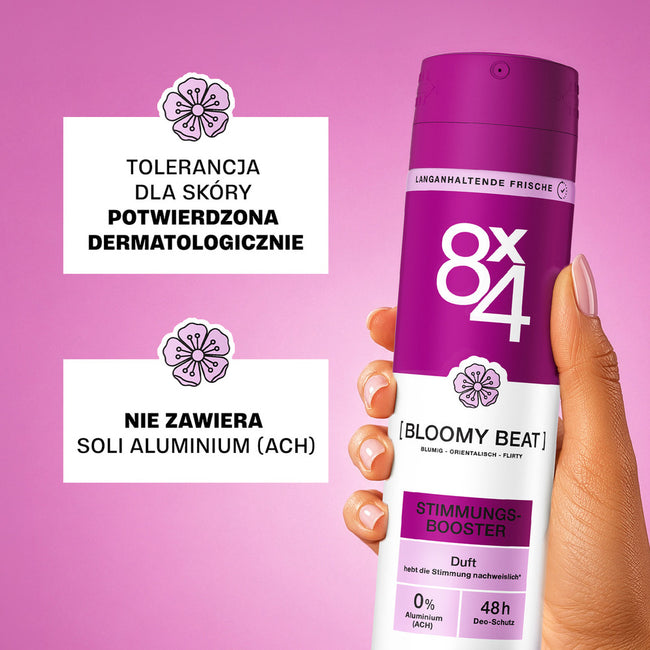 8x4 Bloomy Beat dezodorant w sprayu 150ml