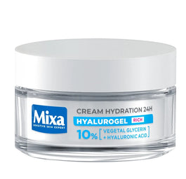 MIXA Hyalurogel bogaty krem intensywnie nawilżający 24h 50ml