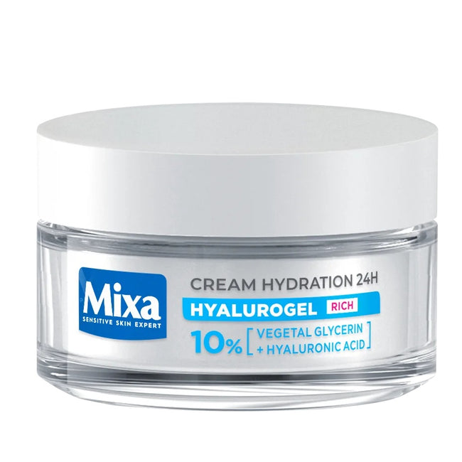 MIXA Hyalurogel bogaty krem intensywnie nawilżający 24h 50ml