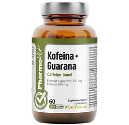 Pharmovit Kofeina + Guarana suplement diety 60 kapsułek