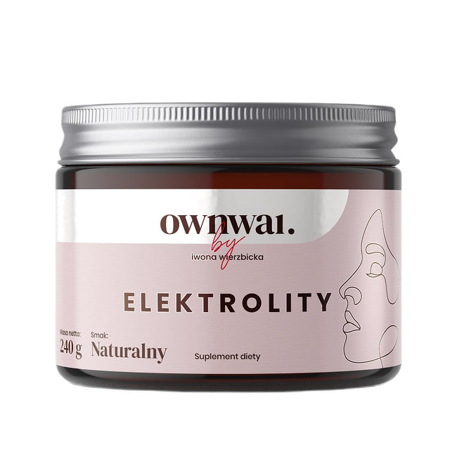 Ownwai Elektrolity naturalne suplement diety w proszku 240g