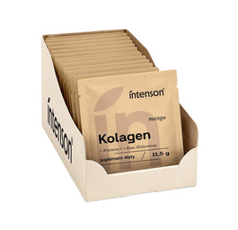 Intenson Kolagen + Witamina C + Kwas Hialuronowy suplement diety Mango 20x11.5g