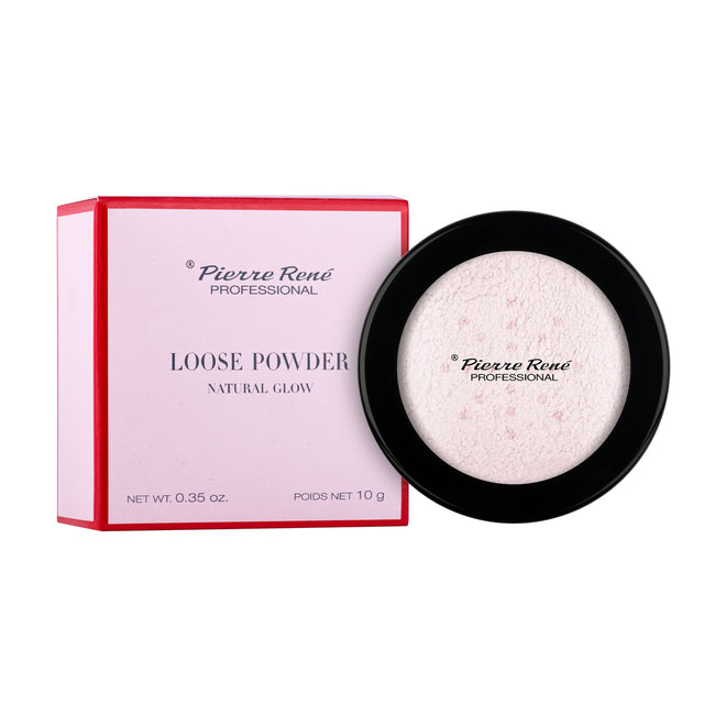 Pierre Rene Natural Glow Loose Powder sypki puder do twarzy 01 Pink 10g