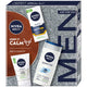 Nivea Men Keep It Calm zestaw ochronny krem do twarzy 75ml + żel do mycia twarzy 100ml + żel pod prysznic 3w1 250ml