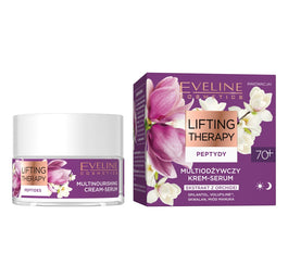 Eveline Cosmetics Lifting Therapy Peptydy multiodżywczy krem-serum 70+ 50ml