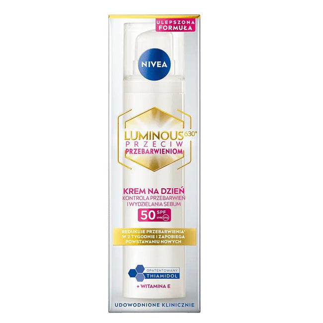 Nivea Luminous630® krem na dzień przeciw przebarwieniom SPF50 40ml
