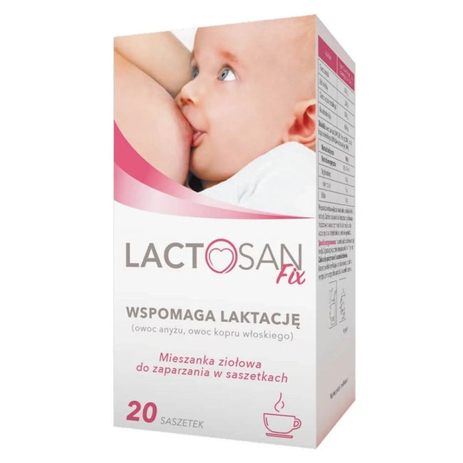 Lactosan Fix mieszanka ziołowa wspomagająca laktację suplement diety 20 saszetek