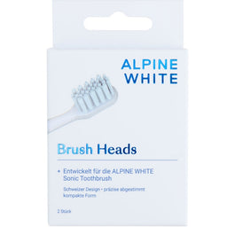 Alpine White Brush Heads wymienne końcówki do szczoteczki sonicznej 2szt.