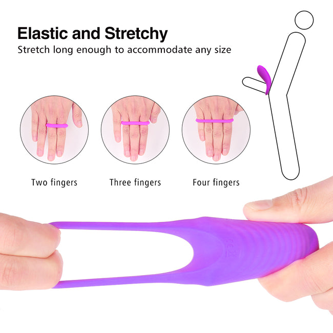 S-HANDE Himan-RTC pierścień wibracyjny zdalnie sterowany z 9 trybami wibracji Purple