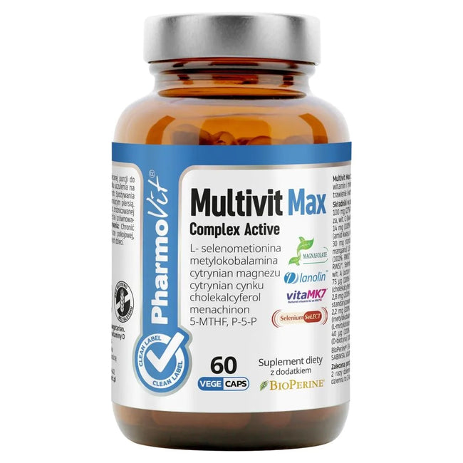 Pharmovit Multivit Max Complex Active suplement diety 60 kapsułek