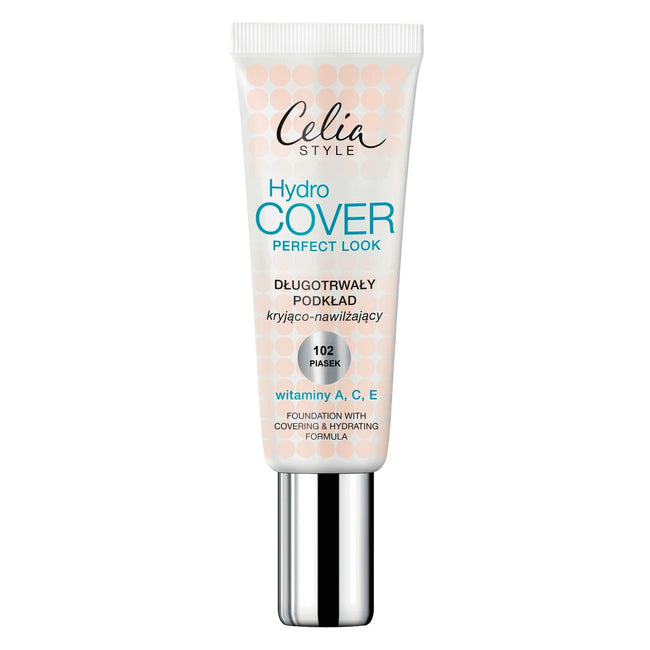 Celia Hydro Cover Perfect Look Foundation długotrwały podkład kryjąco-nawilżający 102 Piasek 30ml