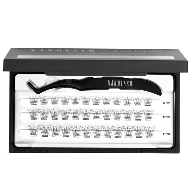 Nanolash DIY Eyelash Extensions Stick & Go kępki sztucznych rzęs z aplikatorem