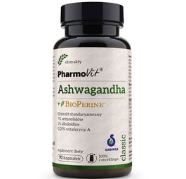 Pharmovit Ashwagandha + BioPerine suplement diety 90 kapsułek