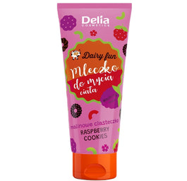 Delia Dairy Fun mleczko do mycia ciała Malinowe Ciasteczko 200ml