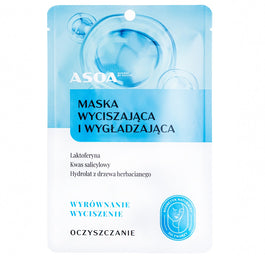 Asoa Maska w płachcie wyciszająca i wygładzająca 30g