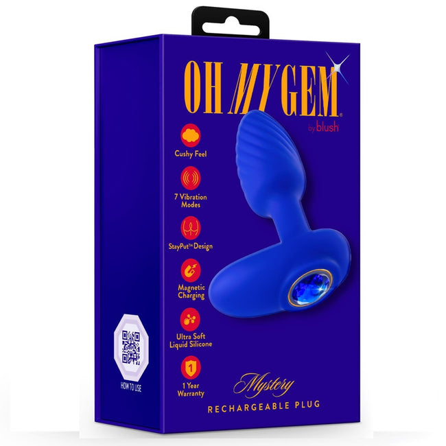 Blush Oh My Gem Mystery korek analny z 7 trybami wibracji Sapphire
