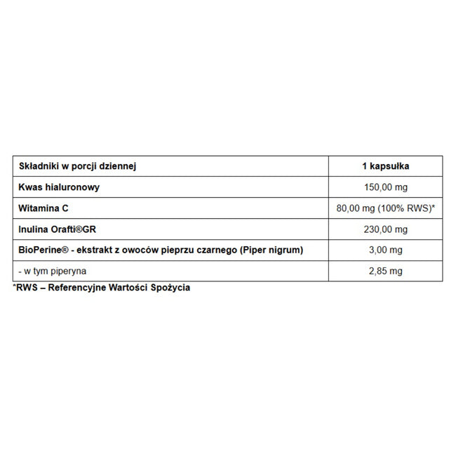 Pharmovit Kwas hialuronowy 150mg suplement diety 60 kapsułek