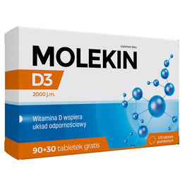 Molekin D3 2000 j.m. suplement diety 120 tabletek powlekanych