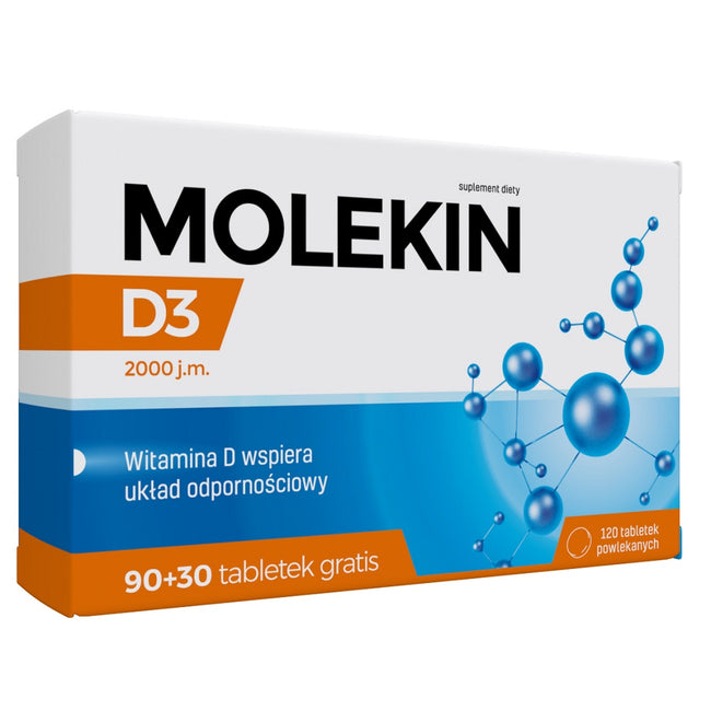 Molekin D3 2000 j.m. suplement diety 120 tabletek powlekanych