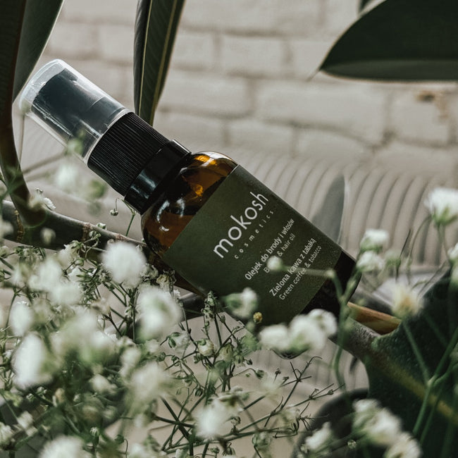 Mokosh Olejek do brody i włosów Zielona kawa z tabaką 30ml