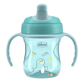 Chicco Training Cup kubek niekapek z twardym ustnikiem 6m+ Turkusowy200ml