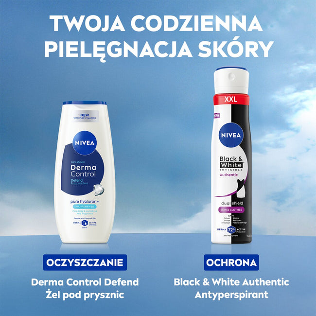 Nivea Black&White Invisible Authentic antyperspirant spray 250ml