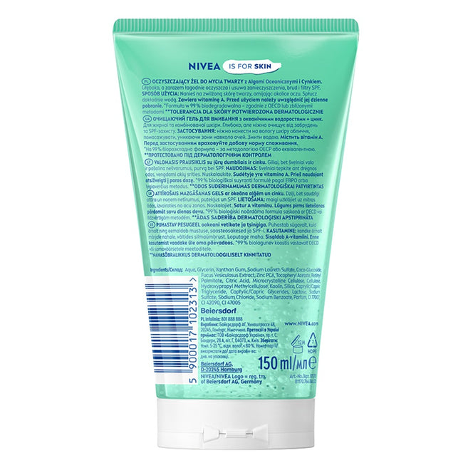 Nivea Visage oczyszczający żel do mycia twarzy cera mieszana i tłusta 150ml