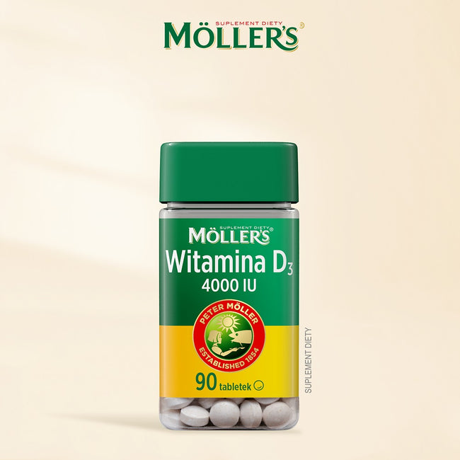 Möller's Witamina D3 4000 IU suplement diety 90 tabletek