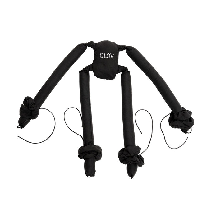 Glov CoolCurl Spider Set wałki do kręcenia włosów na zimno do włosów długiej i średniej długości Black 4szt