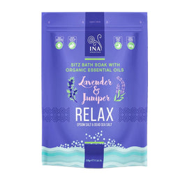 INA ESSENTIALS Relax sól do kąpieli z lawendą i jałowcem 330g