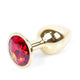 MyLove Butt Plug Collection Jewellery Gold metalowy korek analny Red