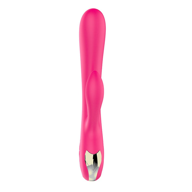 B-Series Fox Silicone Vibrator wibrator królik z możliwością regulacji natężenia pulsacji oraz funkcją grzania Pink