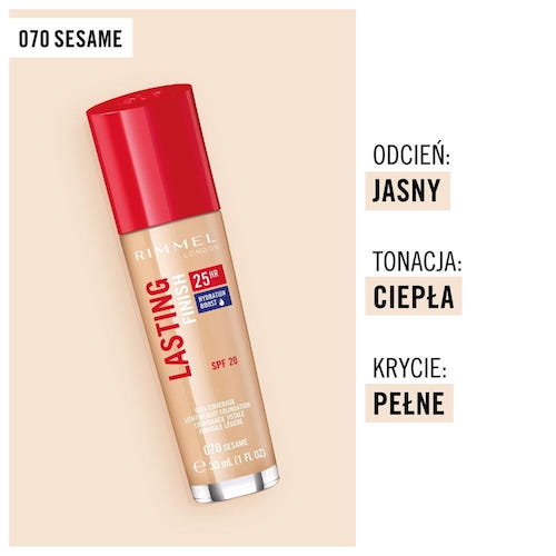 Rimmel Lasting Finish 25HR SPF20 długotrwały podkład do twarzy