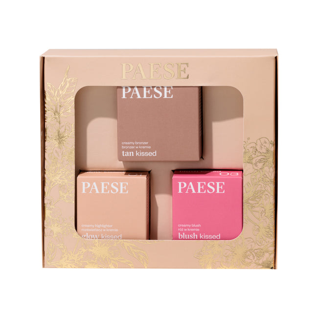 Paese Contouring 01 zestaw kremowy róż + rozświetlacz w kremie + bronzer w kremie