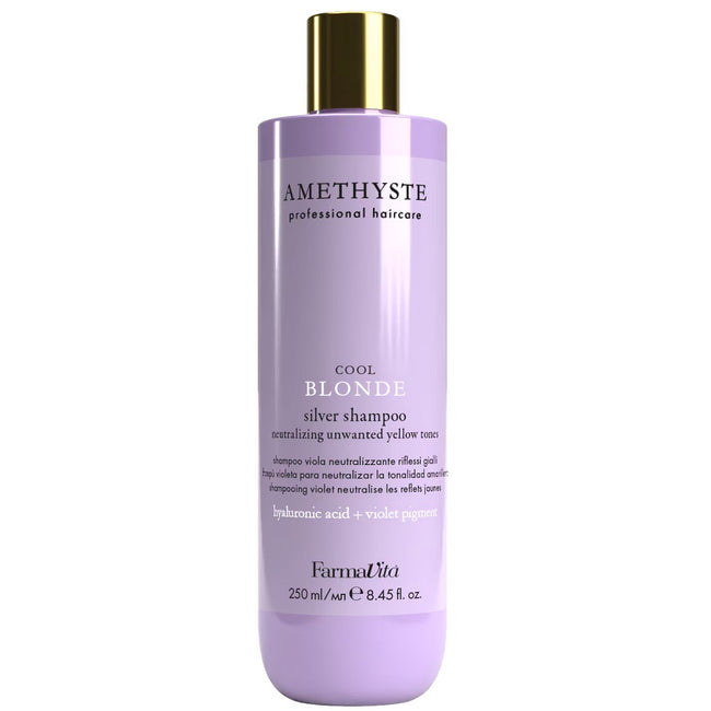 Farmavita Amethyste Cool Blonde szampon do włosów siwych i rozjaśnianych 250ml