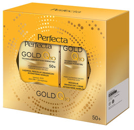 Perfecta Gold Q10 zestaw krem przeciwzmarszczkowy 50+ 50ml + przeciwzmarszczkowy krem pod oczy 15ml