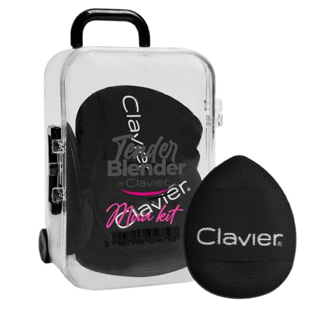 Clavier Tender Blender Mua Kit zestaw mini gąbek do makijażu w walizeczce Black 6szt.