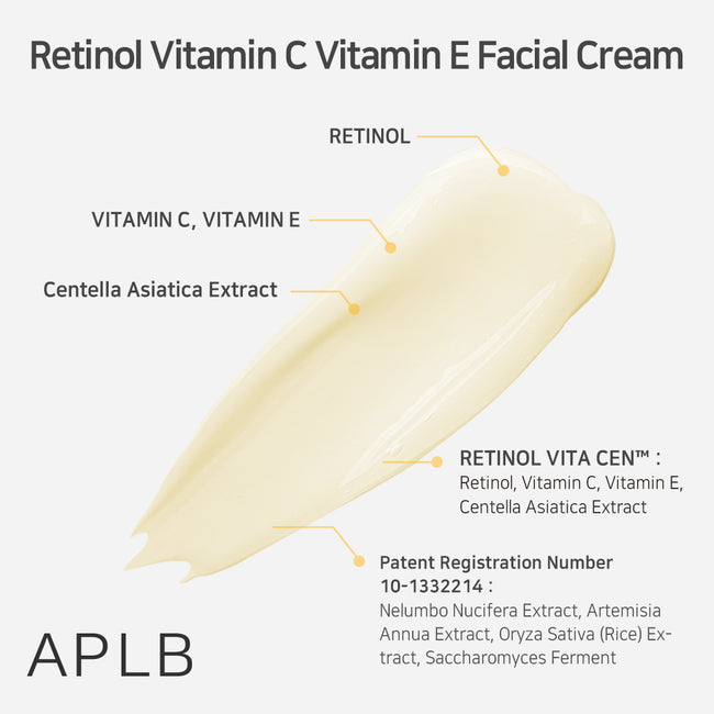 APLB Retinol Vitamin C Vitamin E Facial Cream rozświetlający krem do twarzy 55ml