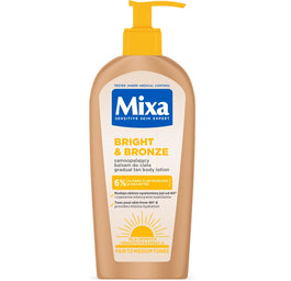 MIXA Bright & Bronze balsam samoopalający do ciała dla jasnych i śniadych karnacji 250ml