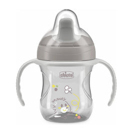 Chicco Training Cup kubek niekapek z twardym ustnikiem 6m+ Szary 200ml