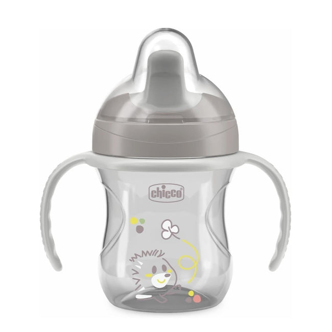 Chicco Training Cup kubek niekapek z twardym ustnikiem 6m+ Szary 200ml