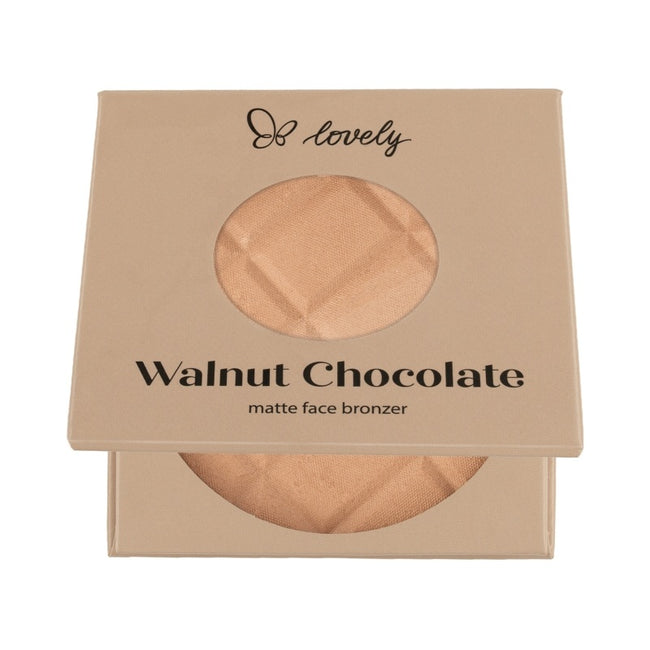 Lovely Walnut Chocolate Pressed matowy puder brązujący do twarzy 9g