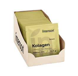 Intenson Kolagen + Witamina C + Kwas Hialuronowy suplement diety Banan 20x11.5g