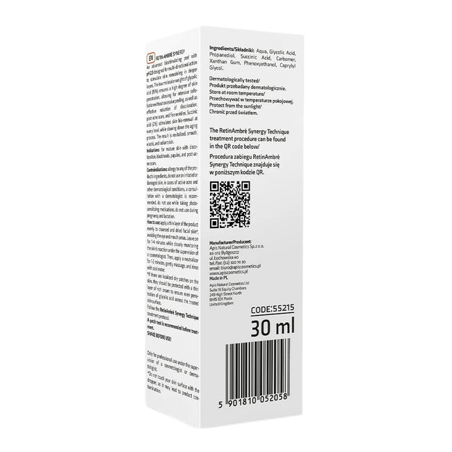 APIS Retin-Ambre Synergy kwas glikolowy 15% & kwas bursztynowy 2% 30ml