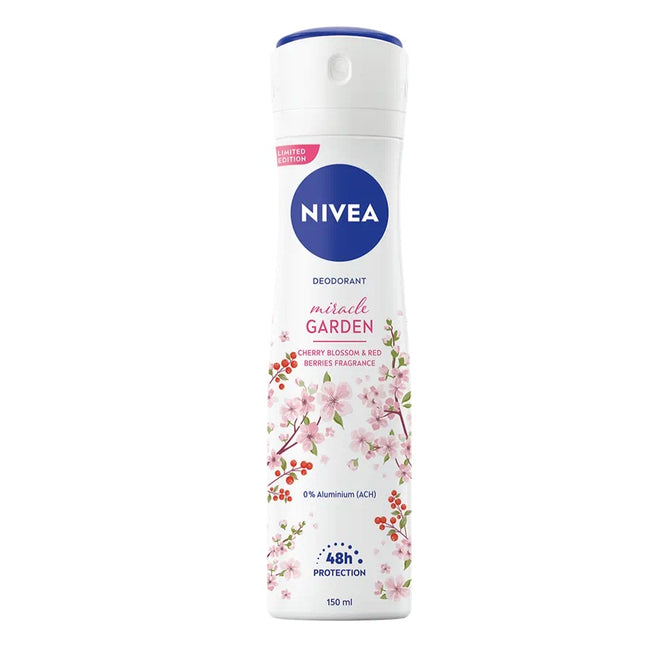 Nivea Miracle Garden antyperspirant w sprayu Kwiat Wiśni i Czerwone Jagody 150ml
