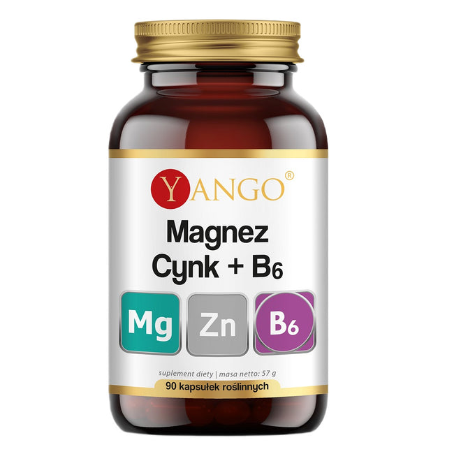 Yango Magnez + Cynk + B6 suplement diety 90 kapsułek