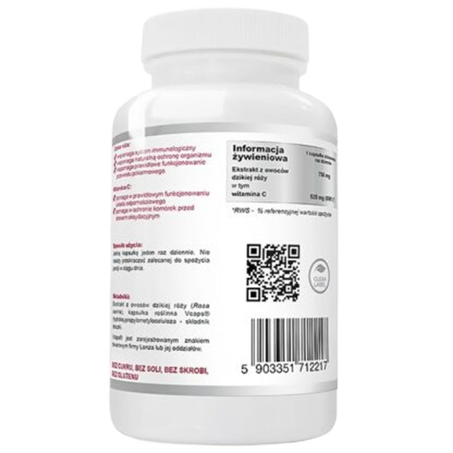 WISH Pharmaceutical Dzika Róża Extract 750mg suplement diety 120 kapsułek