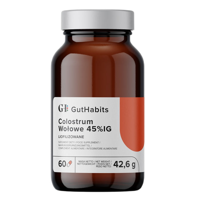 GutHabits Colostrum Wołowe 45% IG suplement diety 60 kapsułek